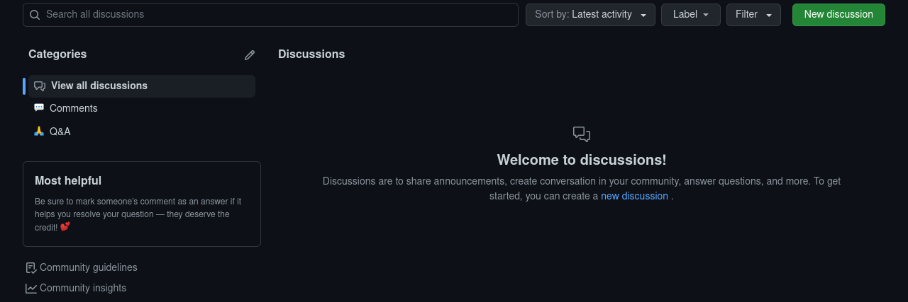 Custom Discussions